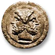 Bronzemünze, Rom 225/217 v. Chr.