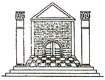 Eingang des Tempels